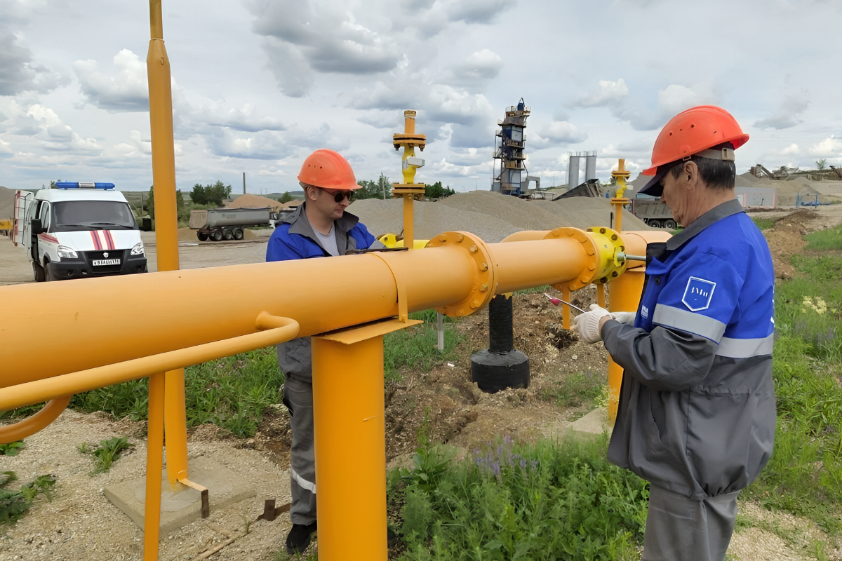 В Челябинской области газифицирована асфальтосмесительная установка